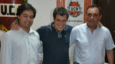 Facundo Manes y Javier Olaeta pasaron por la Casa Radical de Salto