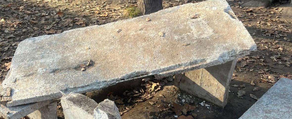 Destrozos en el Balneario Municipal