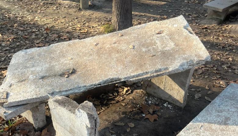 Destrozos en el Balneario Municipal