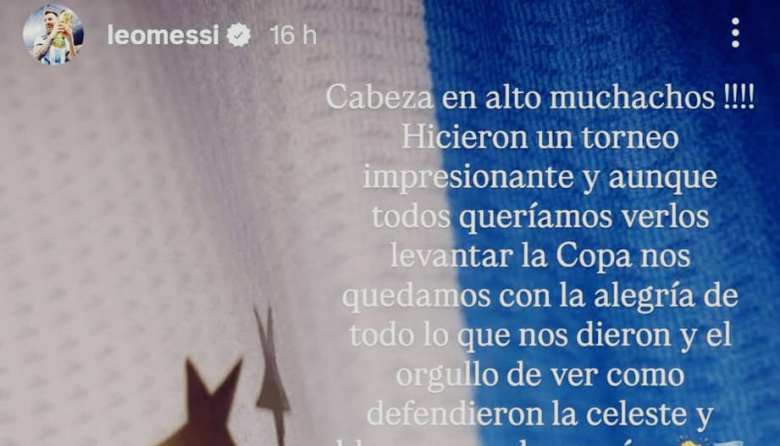 La Selección Sub 20, subcampeona del mundo y el mensaje de apoyo de Messi