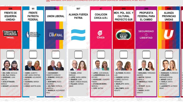 Elecciones 2025 : cómo es la Boleta Única de la provincia de Buenos Aires
