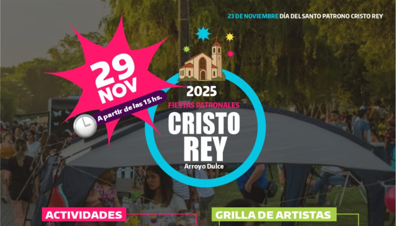Arroyo Dulce celebra sus Fiestas Patronales en honor a Cristo Rey