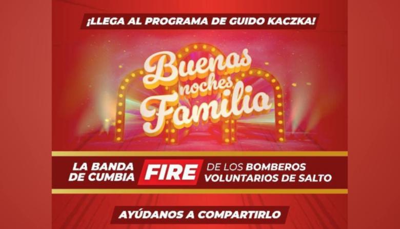 La Banda de música de los Bomberos de Salto llega al programa de Guido Kaczka