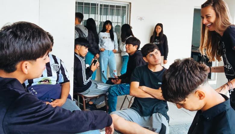 "Modo avión": taller realizado en la Escuela 29