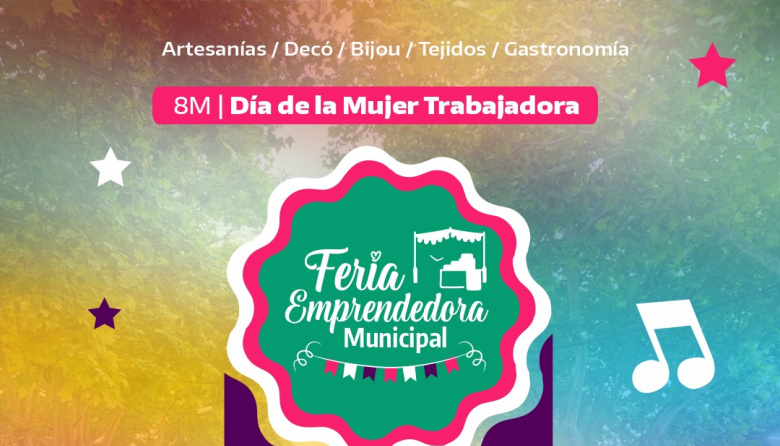Feria emprendedora por el 8M en Salto