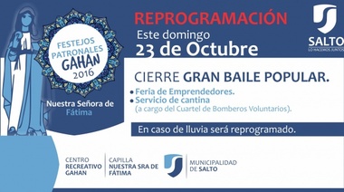 Gahan celebra su Santa Patrona "Nuestra Señora de Fátima"