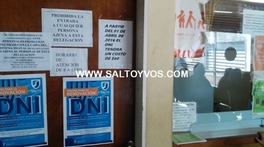 Listado actualizado de DNI para ser retirados