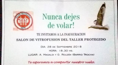 Taller Protegido: se inaugura el salón de vitrofusión
