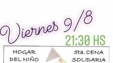 Nueva cena del Hogar del Niño