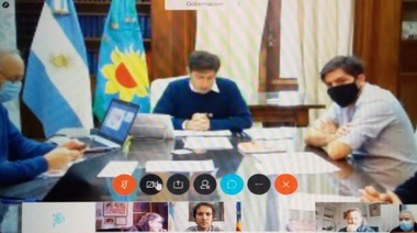 Alessandro participó de videoconferencia con Kicillof