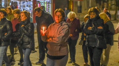 Vía Crucis y peregrinación en Salto