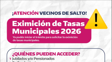 Se habilitó el trámite para la eximición de tasas municipales para el año 2026