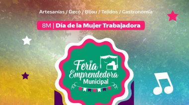 Feria emprendedora por el 8M en Salto