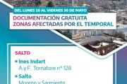 Operativos de documentación gratuita para afectados por el temporal