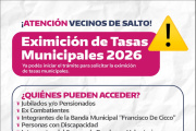 Se habilitó el trámite para la eximición de tasas municipales para el año 2026