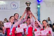 Las gimnastas de Crecer cerraron su año en una jornada en el polo deportivo