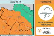 Alerta naranja para este lunes en Salto